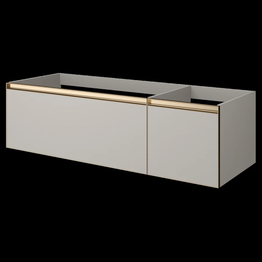 Тумба для ванной Armadi Art Quatro 790-M2-140-CM-MG 140×40 см