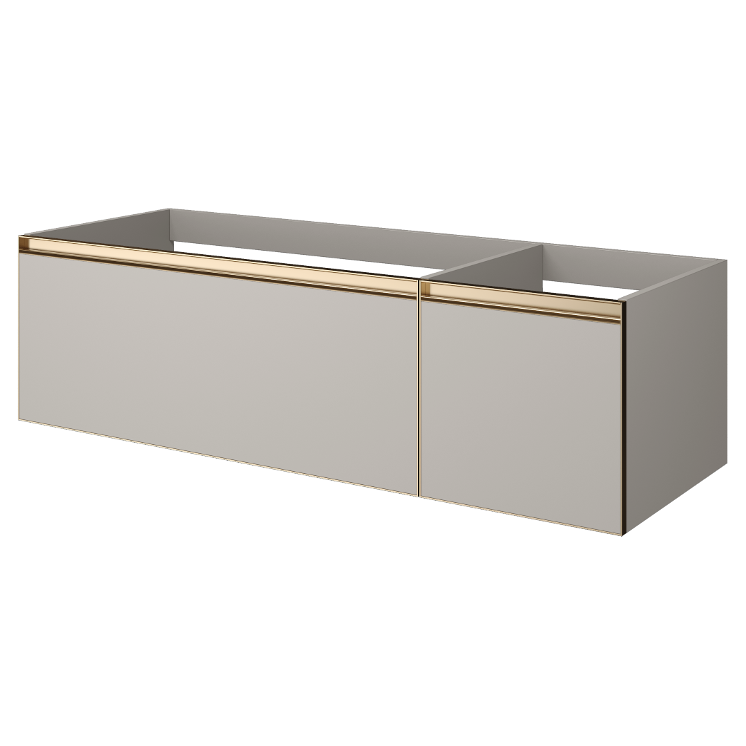 Тумба для ванной Armadi Art Quatro 790-M2-140-CM-MG LED 140×40 см — Основное изображение
