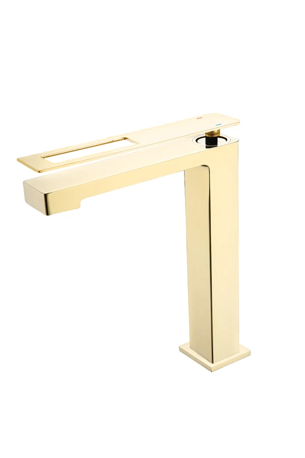 Смеситель для раковины-чаши Boheme Q 142-GG 225×55×268 мм, цвет золото