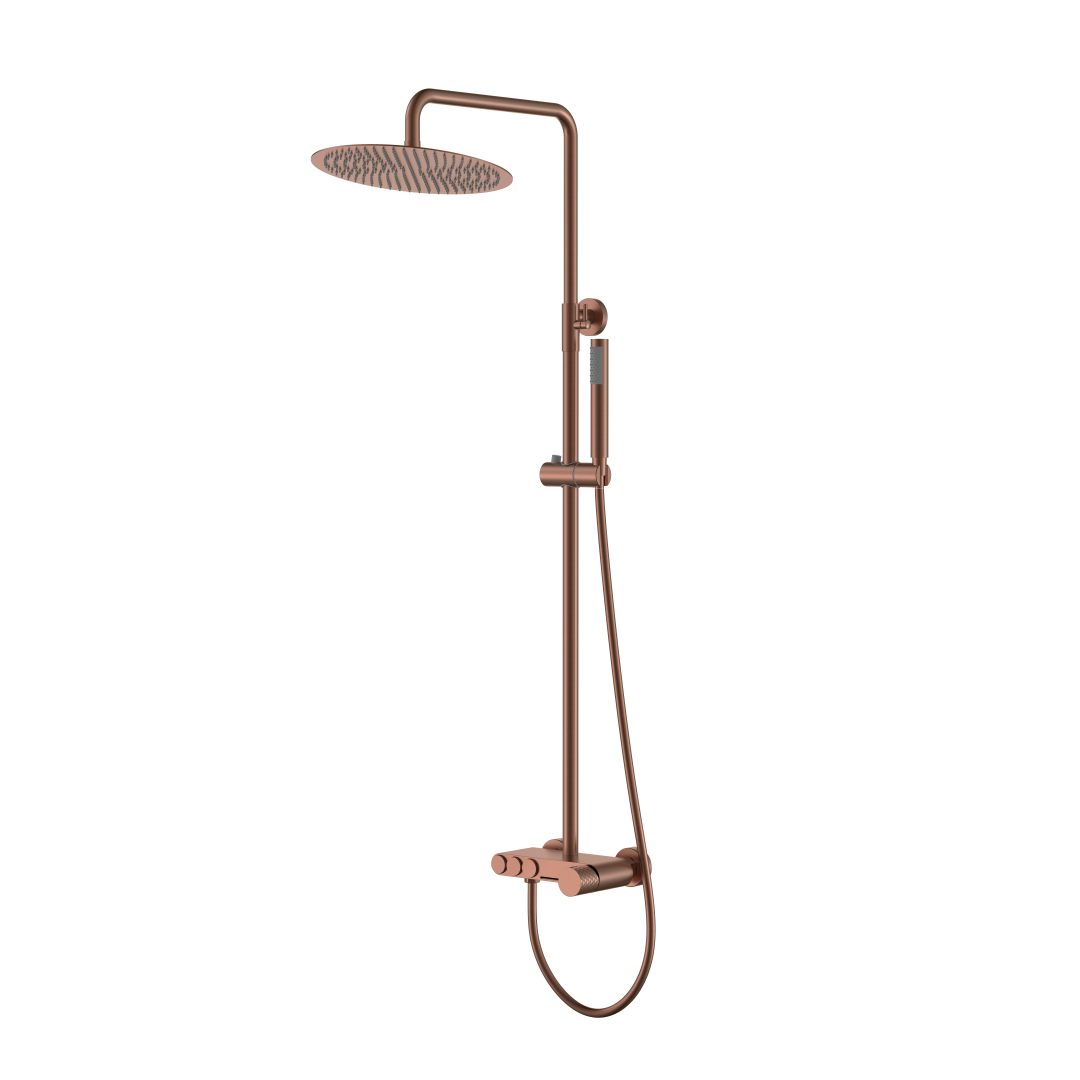 Душевая стойка Boheme Stick 128-BRB 570×185×1090 мм, цвет бронза брашированная — Основное изображение