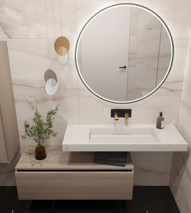 Раковина-моноблок Armadi Art Flat 859-120-CLCT 452×1210×80 мм
