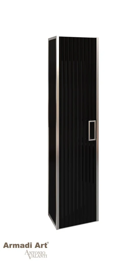 Пенал для ванной Armadi Art Monaco 868-BCR 30×35×148 см, цвет черный матовый