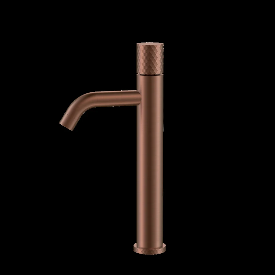 Смеситель для раковины-чаши Boheme Stick 122-BRB 160×45×331 мм, цвет бронза брашированная