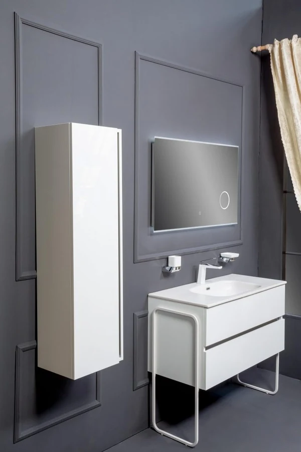 Тумба для ванной Armadi Art Vallessi 837-080-W 80×46×53 см, цвет белый матовый