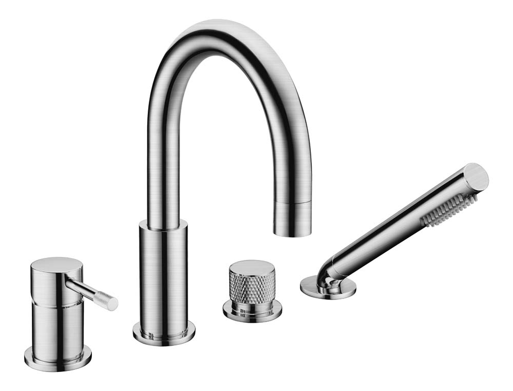 Смеситель на борт ванны Boheme Uno 460-INOX 221,5×361×270 мм — Основное изображение