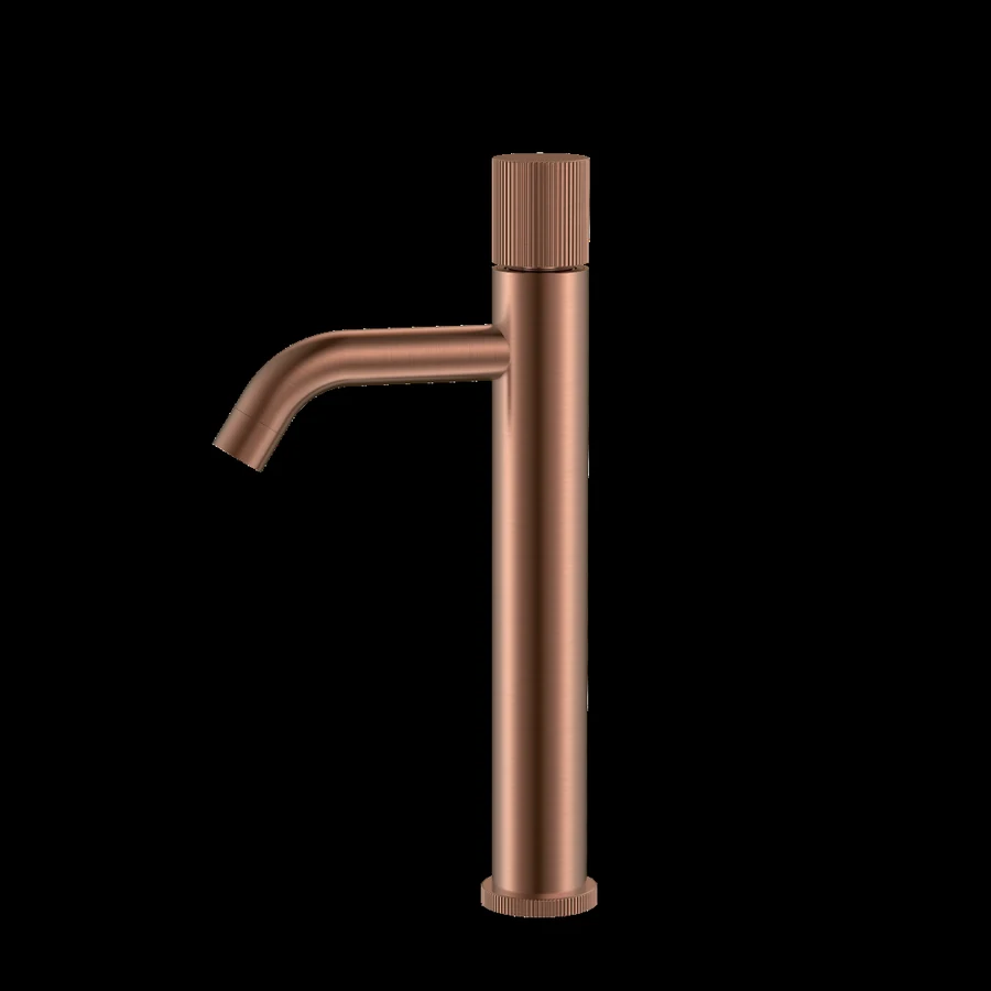 Смеситель для раковины-чаши Boheme Stick 122-CB.3 160×45×331 мм, цвет медь брашированная