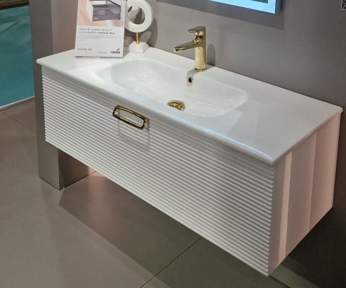 Тумба для ванной Armadi Art Vallessi Avantgarde 842-120-WG 120×46×38 см, цвет белый матовый — Основное изображение