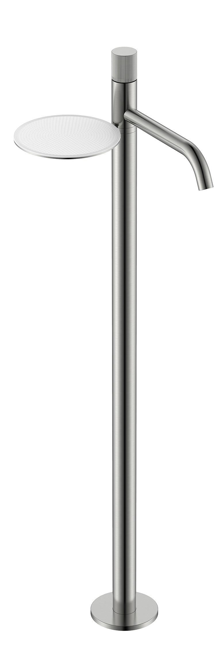 Смеситель для напольной раковины Boheme Stick 120-NB.3, цвет никель — Основное изображение