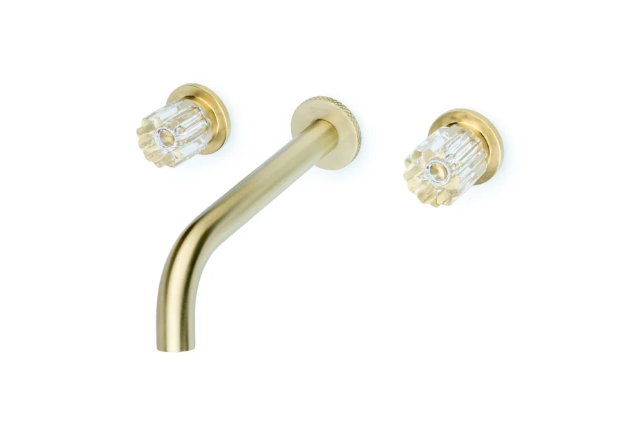 Смеситель встраиваемый Boheme Elegante 152-2-MG-EL 281×242 мм, цвет золото матовое