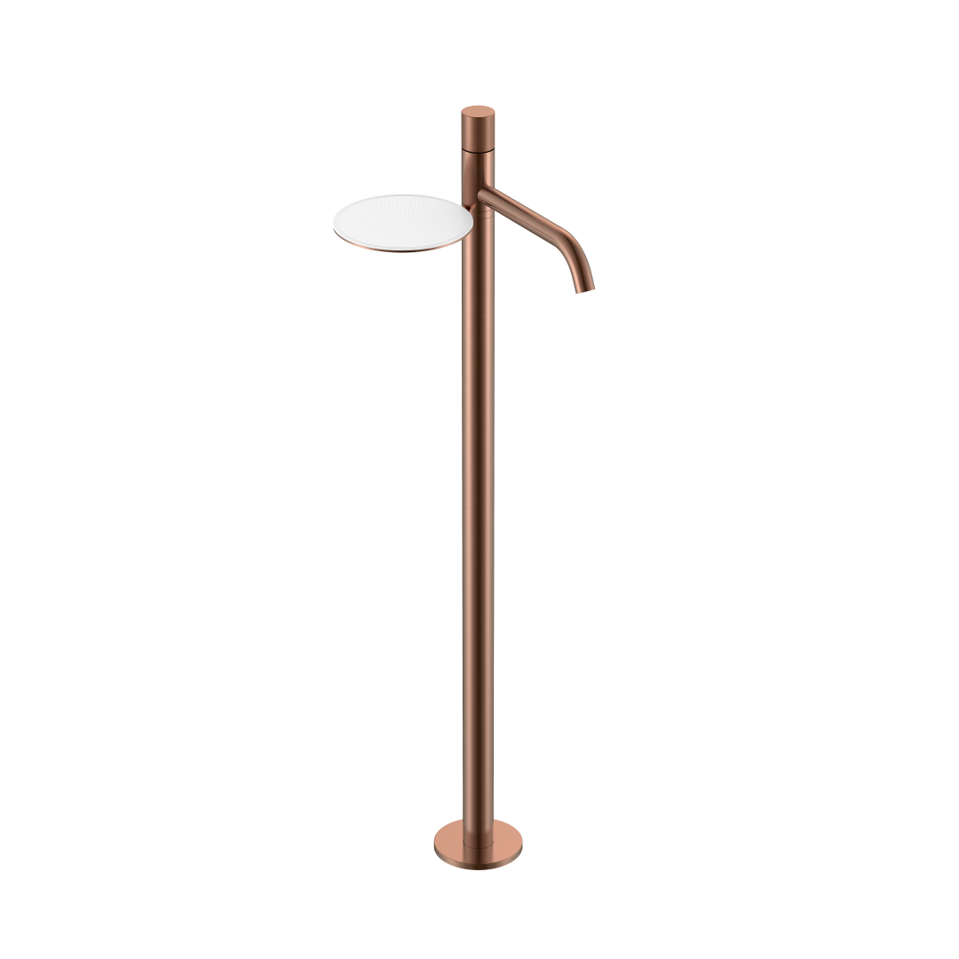 Смеситель для напольной раковины Boheme Stick 120-CB.4 258×214×1154 мм, цвет медь брашированная — Основное изображение