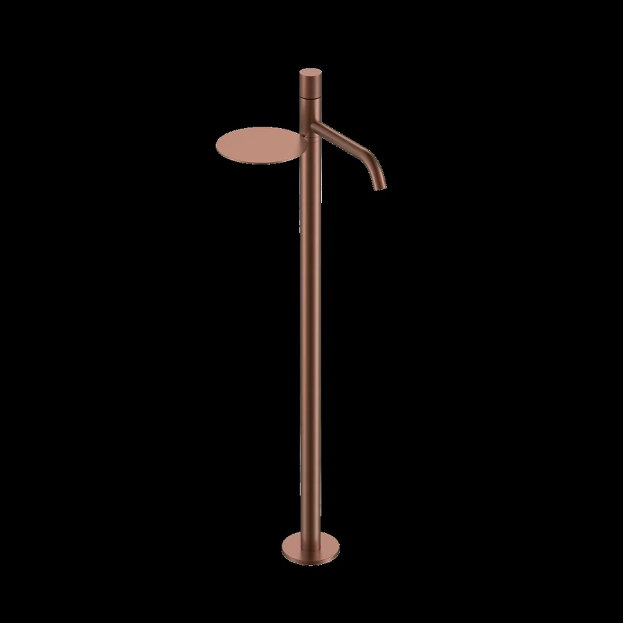 Смеситель для напольной раковины Boheme Stick 120-BRB.2 258×214×1154 мм, цвет бронза брашированная