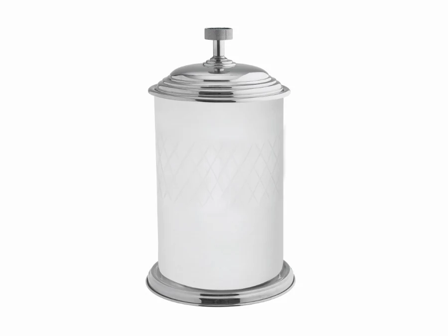 Мусорное ведро Boheme Royal Cristal 10934-CR-B 230×230×325 мм, цвет хром
