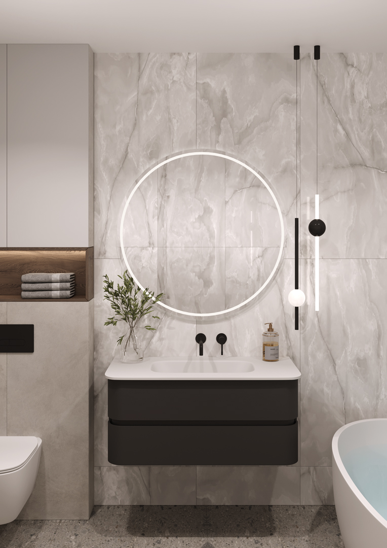 Тумба для ванной Armadi Art Ovale 780-100-A 102×52×50 см — Основное изображение