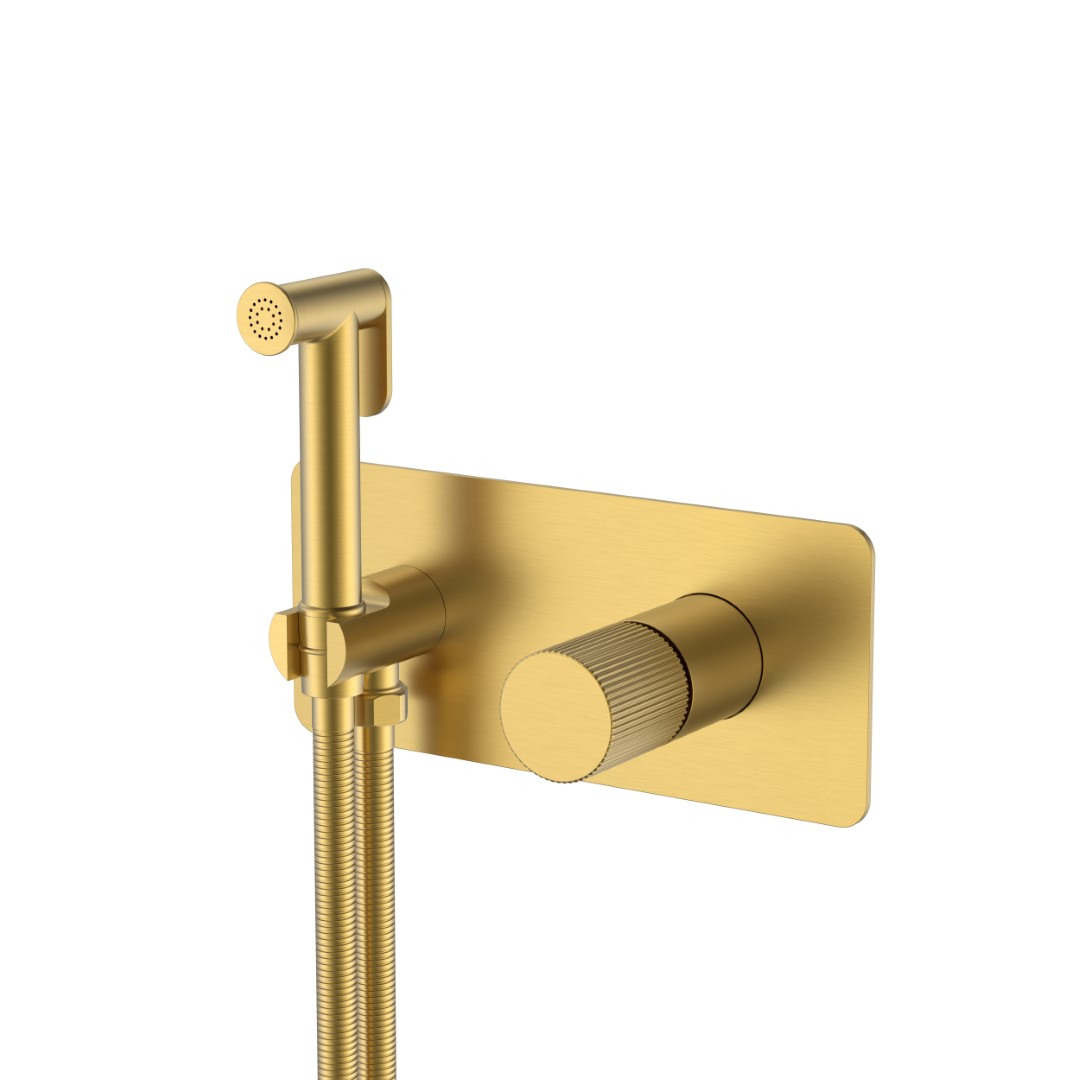 Гигиенический душ Boheme Stick 127-MG.3 203×230×100 мм, цвет золото матовое — Основное изображение