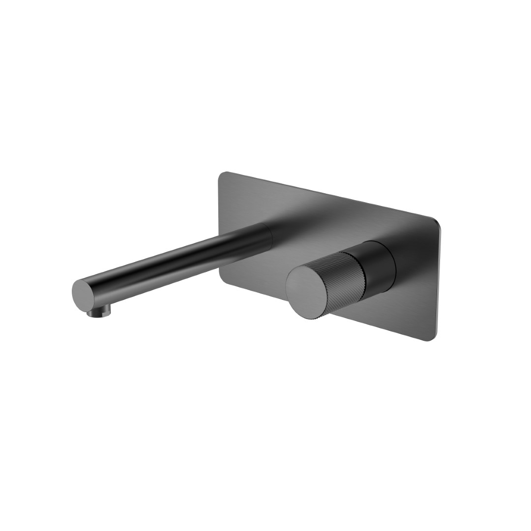 Смеситель встраиваемый Boheme Stick 125-GM.4 202×230×100 мм, цвет графитовый — Основное изображение