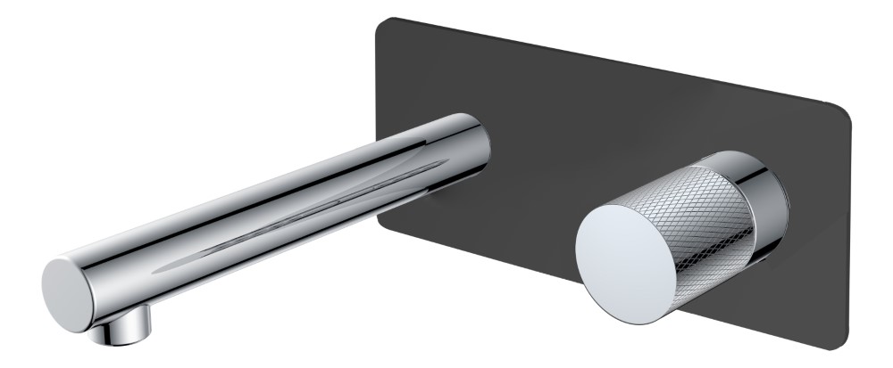 Смеситель встраиваемый Boheme Stick 125-BCR.2 202×230×100 мм, цвет черный матовый — Основное изображение
