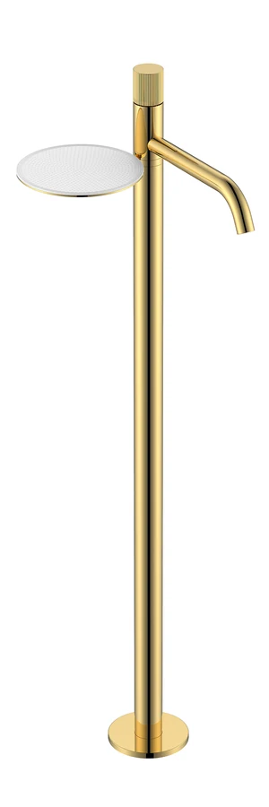 Смеситель для напольной раковины Boheme Stick 120-GG.3, цвет золото