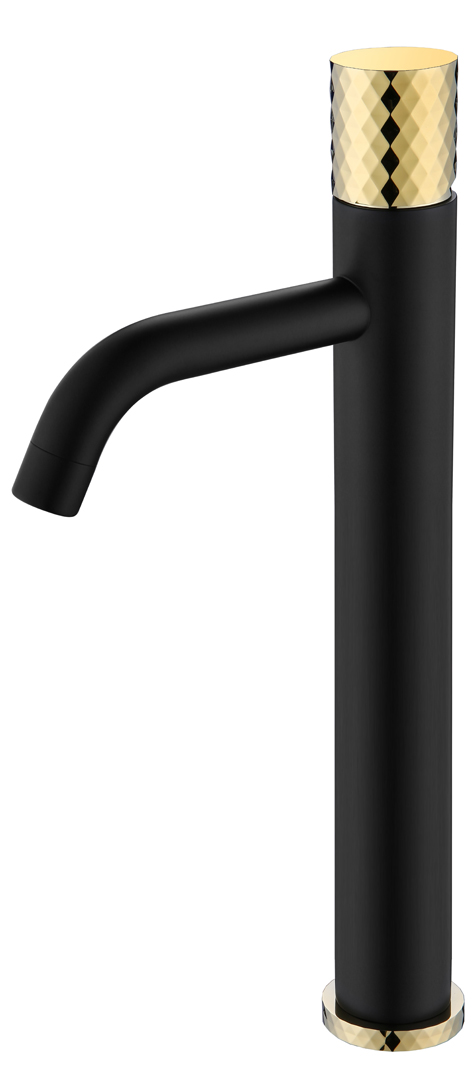 Смеситель для раковины-чаши Boheme Stick 122-BG 160×45×331 мм, цвет черный матовый — Основное изображение