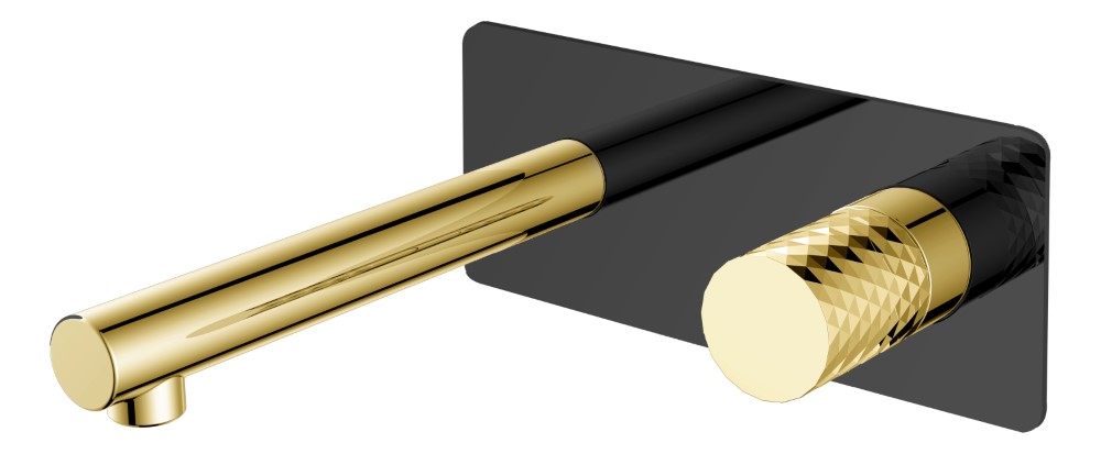 Смеситель встраиваемый Boheme Stick 125-BG 202×230×100 мм, цвет черный матовый — Основное изображение