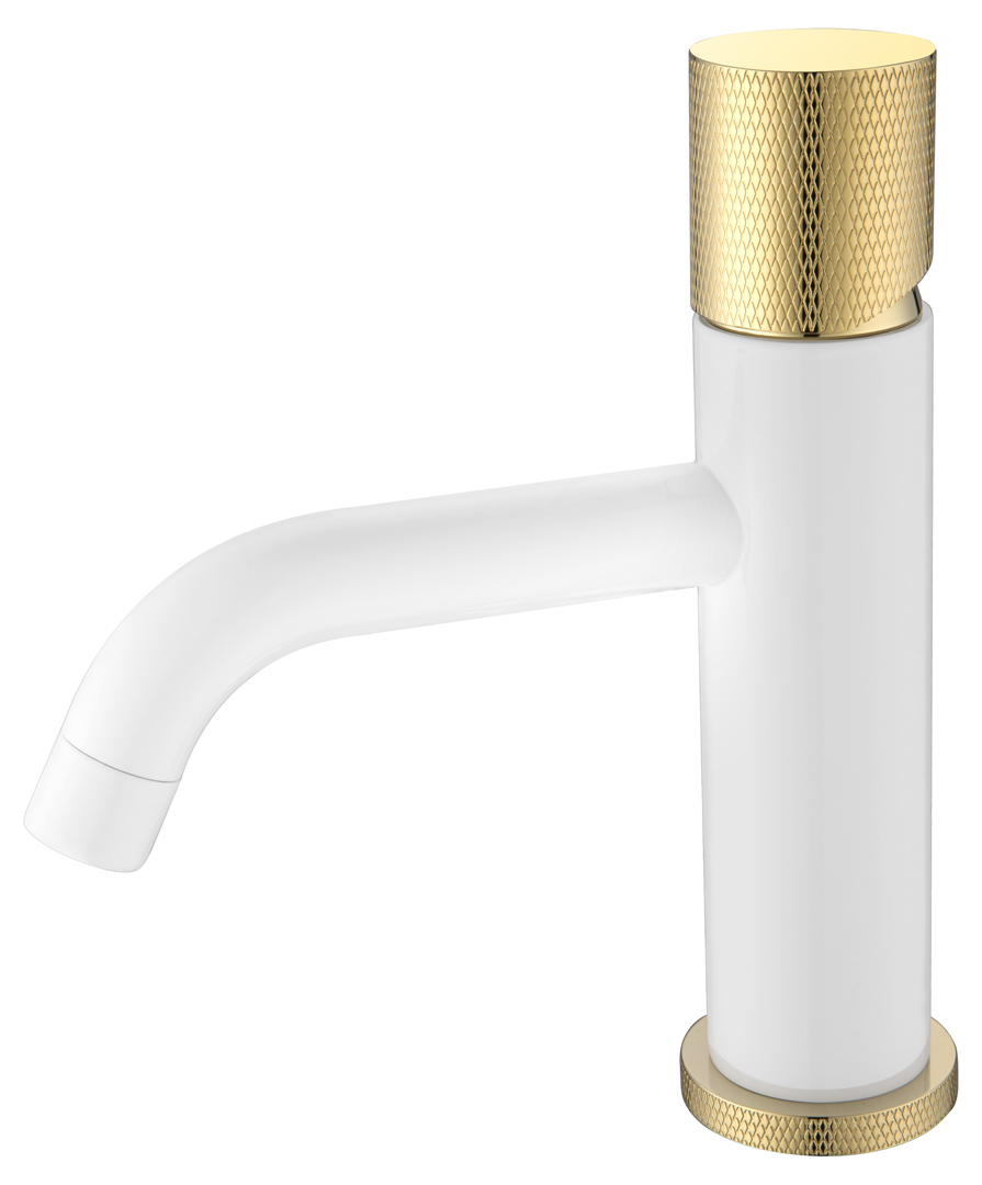 Смеситель для раковины Boheme Stick 121-WG.2 160×45×201 мм, цвет белый глянцевый — Основное изображение