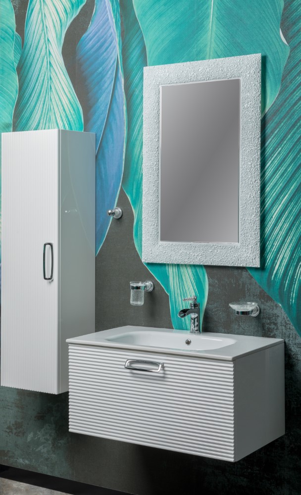 Тумба для ванной Armadi Art Vallessi Avantgarde 842-080-WCR 80×46×38 см, цвет белый матовый — Основное изображение