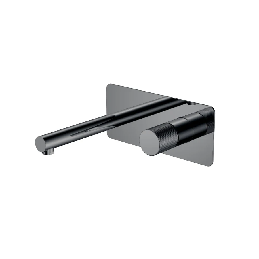 Смеситель встраиваемый Boheme Stick 125-SGM.4 202×230×100 мм, цвет графитовый глянцевый