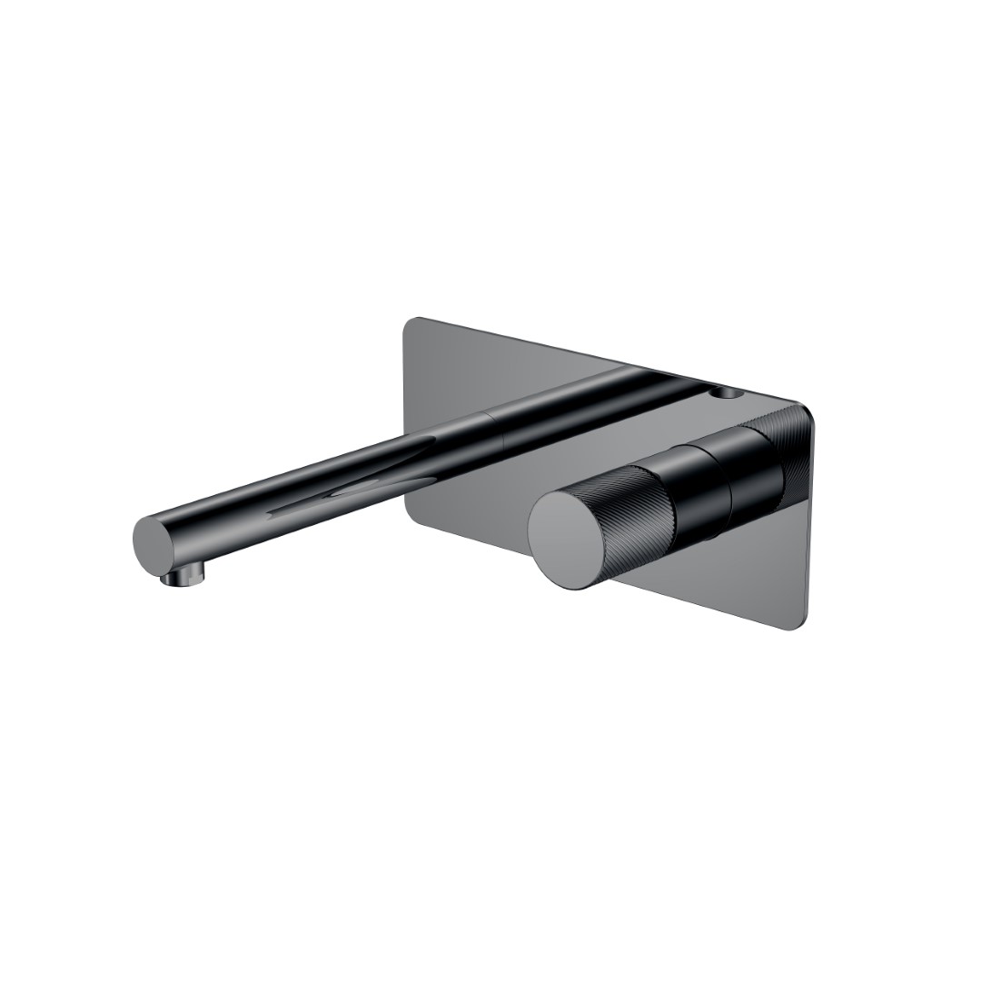 Смеситель встраиваемый Boheme Stick 125-SGM.4 202×230×100 мм, цвет графитовый глянцевый — Основное изображение