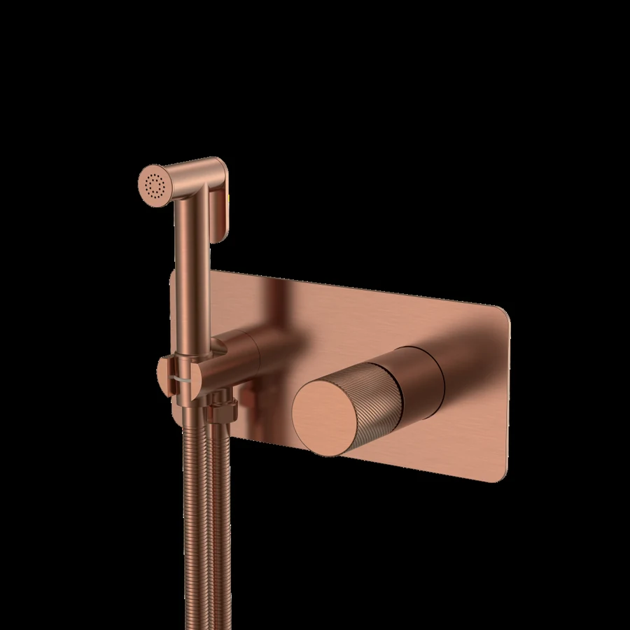 Гигиенический душ Boheme Stick 127-CB.4 203×230×100 мм, цвет медь брашированная