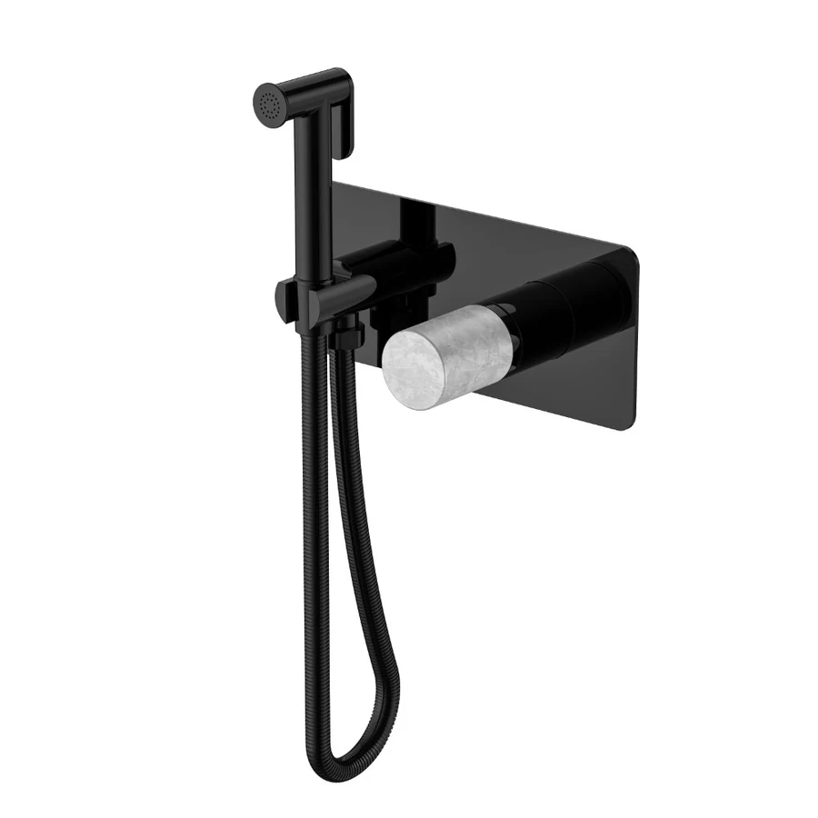 Гигиенический душ Boheme Stick 127-SGM-MR-GR 203×230×100 мм, цвет графитовый глянцевый