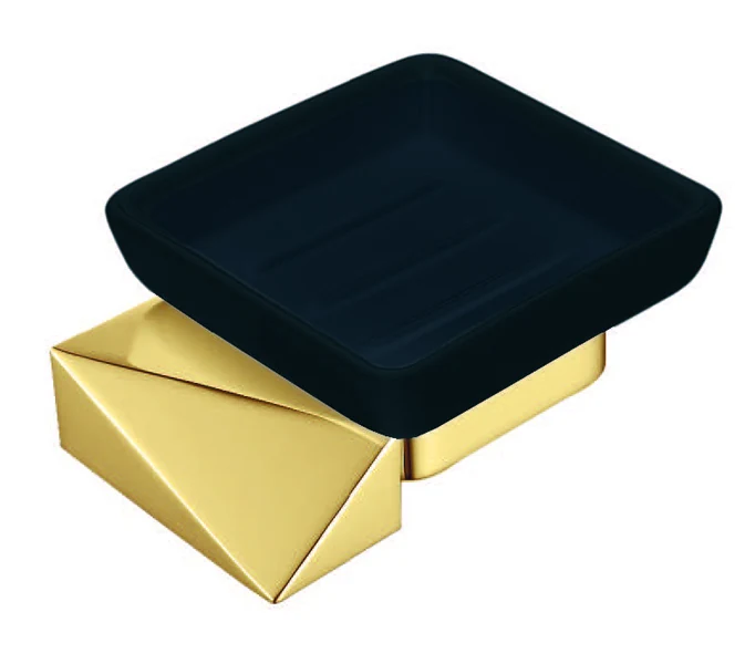 Мыльница Boheme New Venturo 10313-G-B 128×50×10 мм, цвет золото