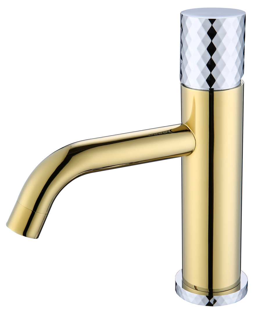 Смеситель для раковины Boheme Stick 121-GCR 160×45×201 мм, цвет золото — Основное изображение