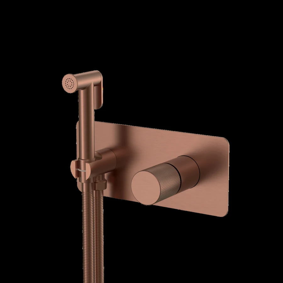 Гигиенический душ Boheme Stick 127-BRB.4 203×230×100 мм, цвет бронза брашированная