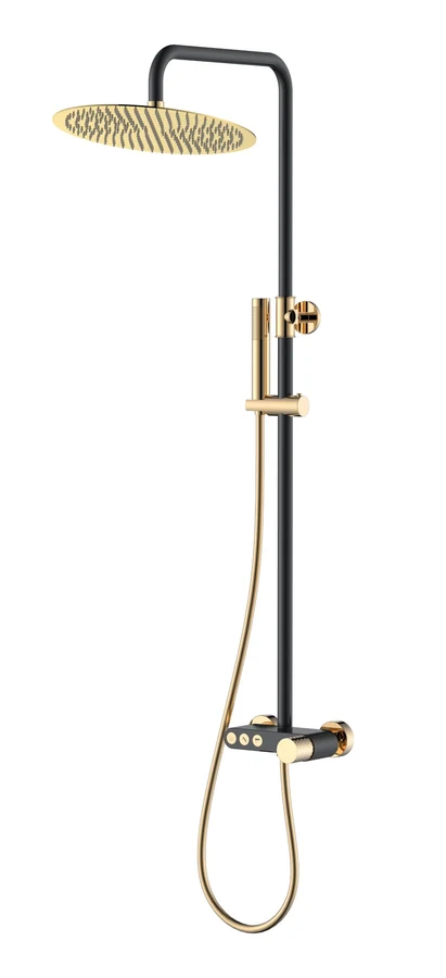 Душевая стойка Boheme Stick 128-BG 570×185×1090 мм, цвет золото