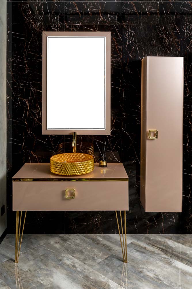 Консоль для раковины Armadi Art Lucido 770-100-ROSE 104×55×30 см — Основное изображение