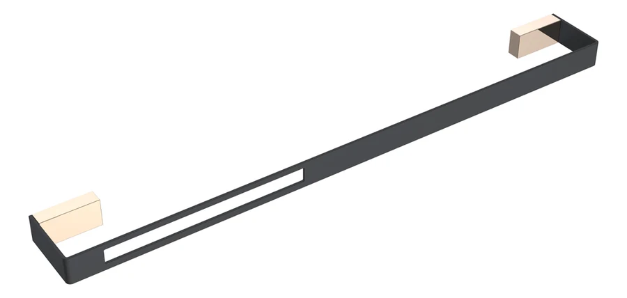 Держатель для полотенец Boheme Q 10942-G-B 75×600×25 мм, цвет золото