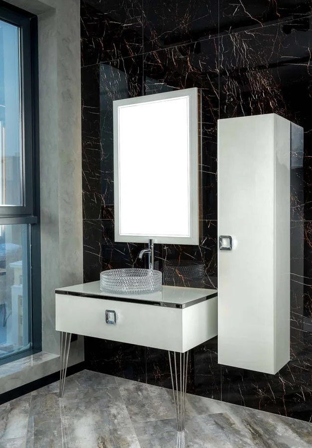 Столешница для ванной Armadi Art Lucido 853-100-W LUCIDO 1010×520×8 мм, цвет белый матовый