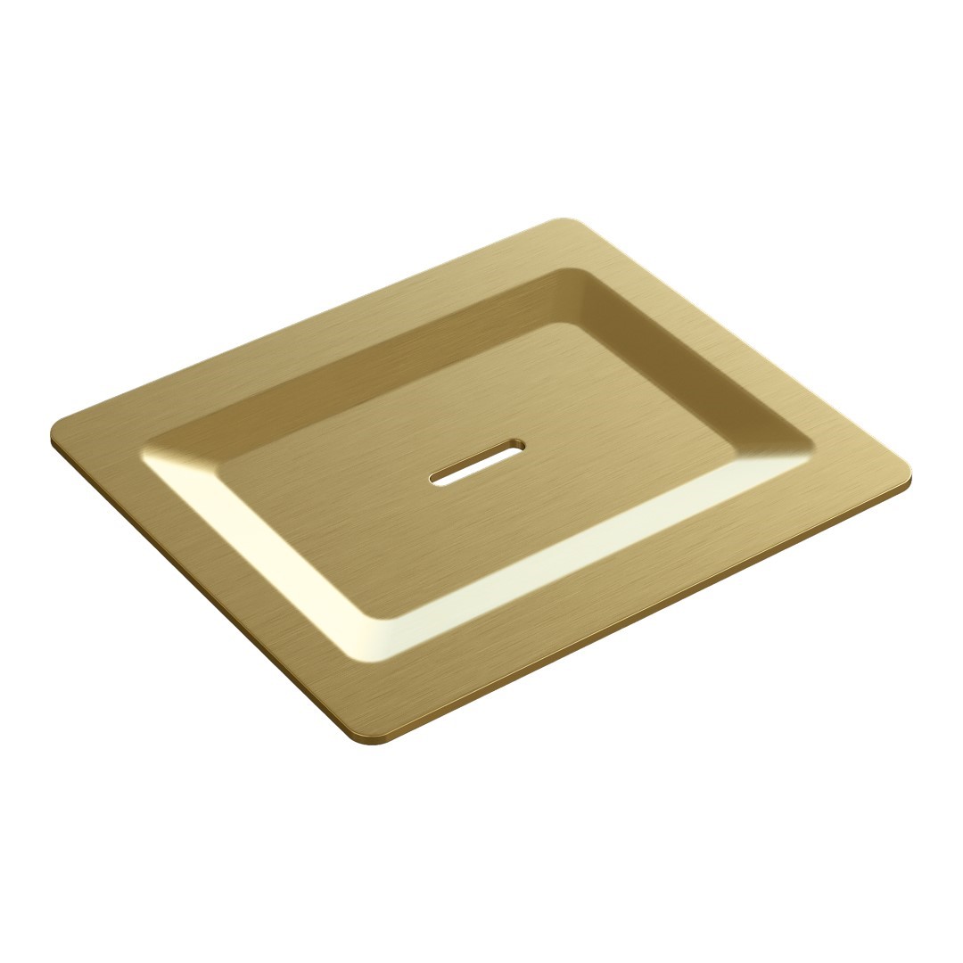 Мыльница Boheme Space 10966-MG-SOAP 160×104×4 мм, цвет золото матовое — Основное изображение