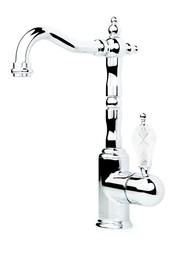 Смеситель для раковины-чаши Boheme Crystal 262-CRST 210×75×302 мм, цвет хром
