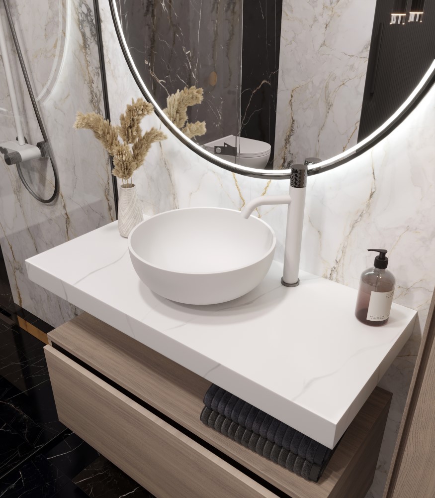 Столешница для ванной Armadi Art Flat 869-100-CLCT 101×46×7 см — Основное изображение