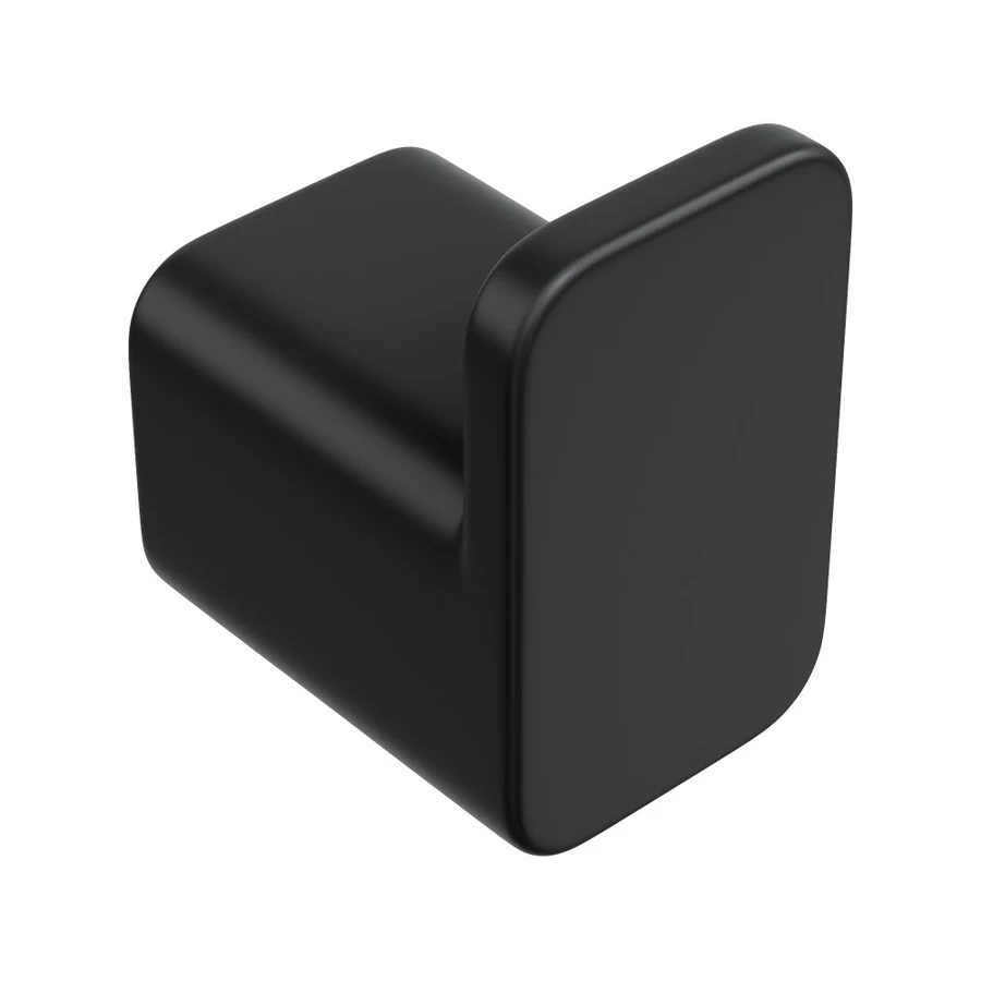Крючок для ванной Boheme Qubic 10726-B, цвет черный матовый