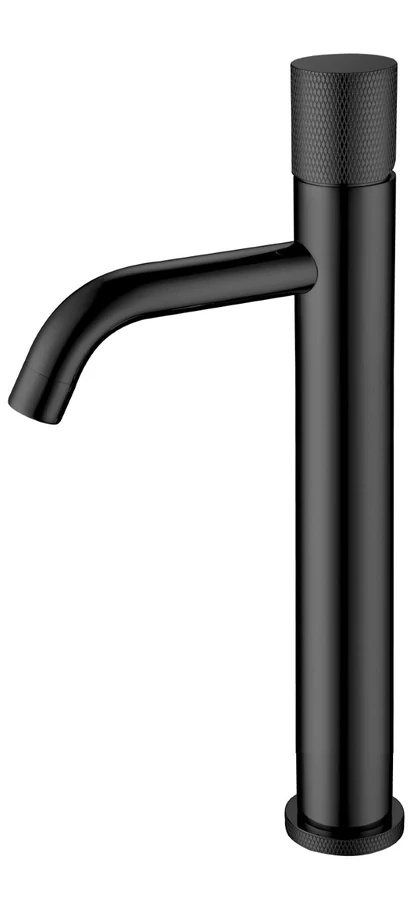 Смеситель для раковины-чаши Boheme Stick 122-BB.2 160×45×331 мм, цвет черный матовый