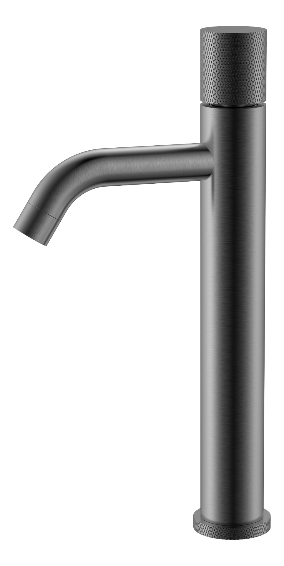 Смеситель для раковины-чаши Boheme Stick 122-GM.2 160×45×331 мм, цвет графитовый — Основное изображение