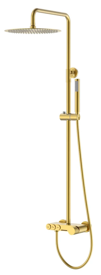 Душевая стойка Boheme Stick 128-MG.2 570×185×1090 мм, цвет золото матовое