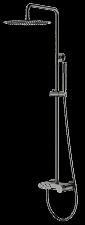 Душевая стойка Boheme Stick 128-GM.2 570×185×1090 мм, цвет графитовый