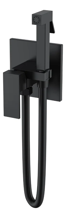 Гигиенический душ Boheme Qubic 477-B 99×110×110 мм, цвет черный матовый