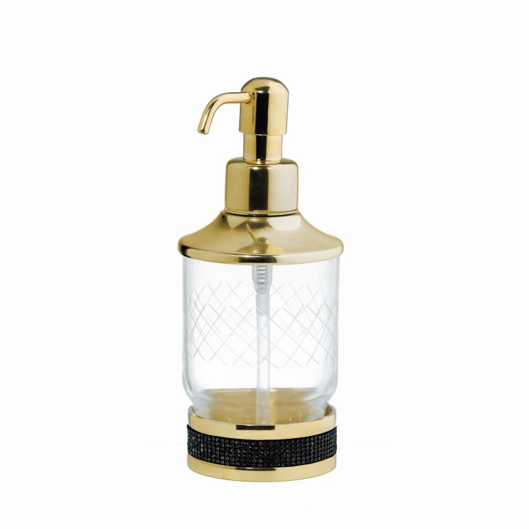 Диспенсер Boheme Royal Cristal 10929-ROYALE-G-B 75×75×180 мм, цвет золото — Основное изображение