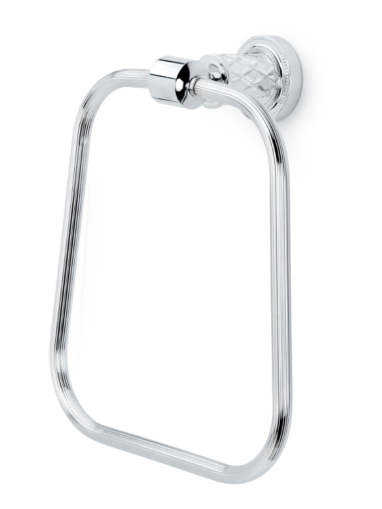 Держатель для полотенец Boheme Murano Cristal 10905-CRST-CH 205×95×285 мм, цвет хром — Основное изображение