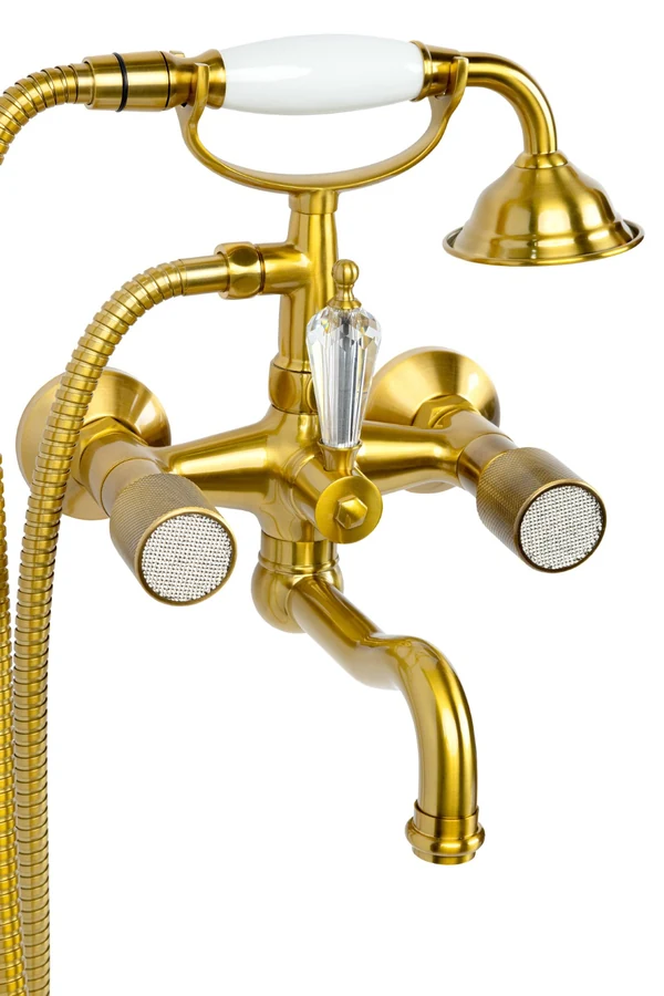 Смеситель для ванны Boheme Royal Cristal 313-ROYAL/CRST 215×215×273 мм, цвет бронза