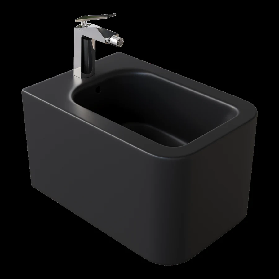 Биде подвесное Boheme Mane 970-BDT-B 52×35×30 см, цвет черный матовый