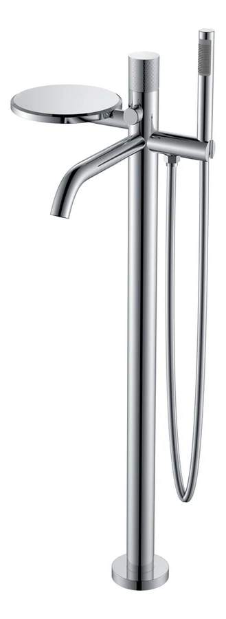 Смеситель для ванны напольный Boheme Stick 129-CRCR.2 330×320×986 мм, цвет хром